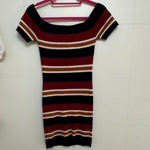 Gab & Kate Striped Bodycon Dress
